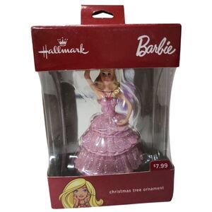 Hallmark Holiday Barbie pink dress 2016